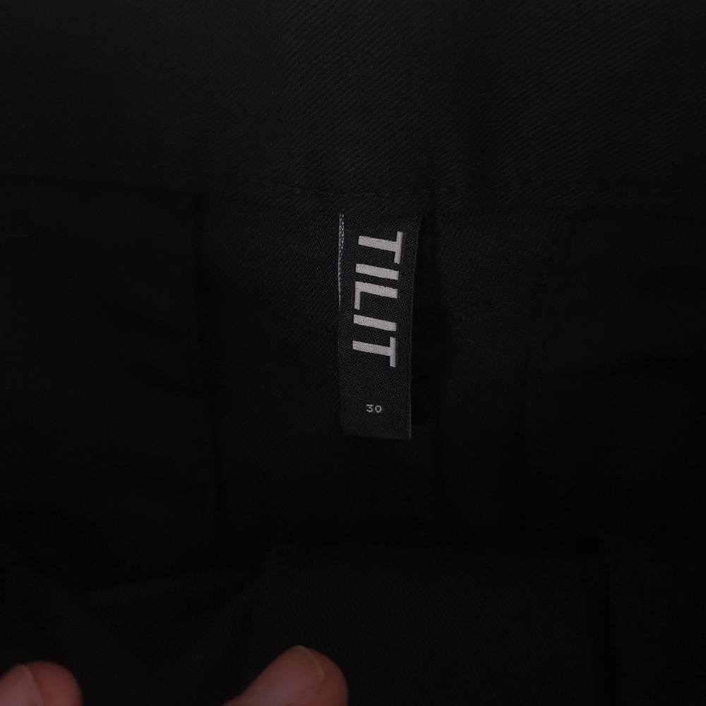 Tilit Nyc Pants Mens 30x35 Black Chef Goods Slim Straight Stretch Utility Work View 6